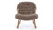 Clam - Clam Chair, Cappuccino Luxe Sheepskin