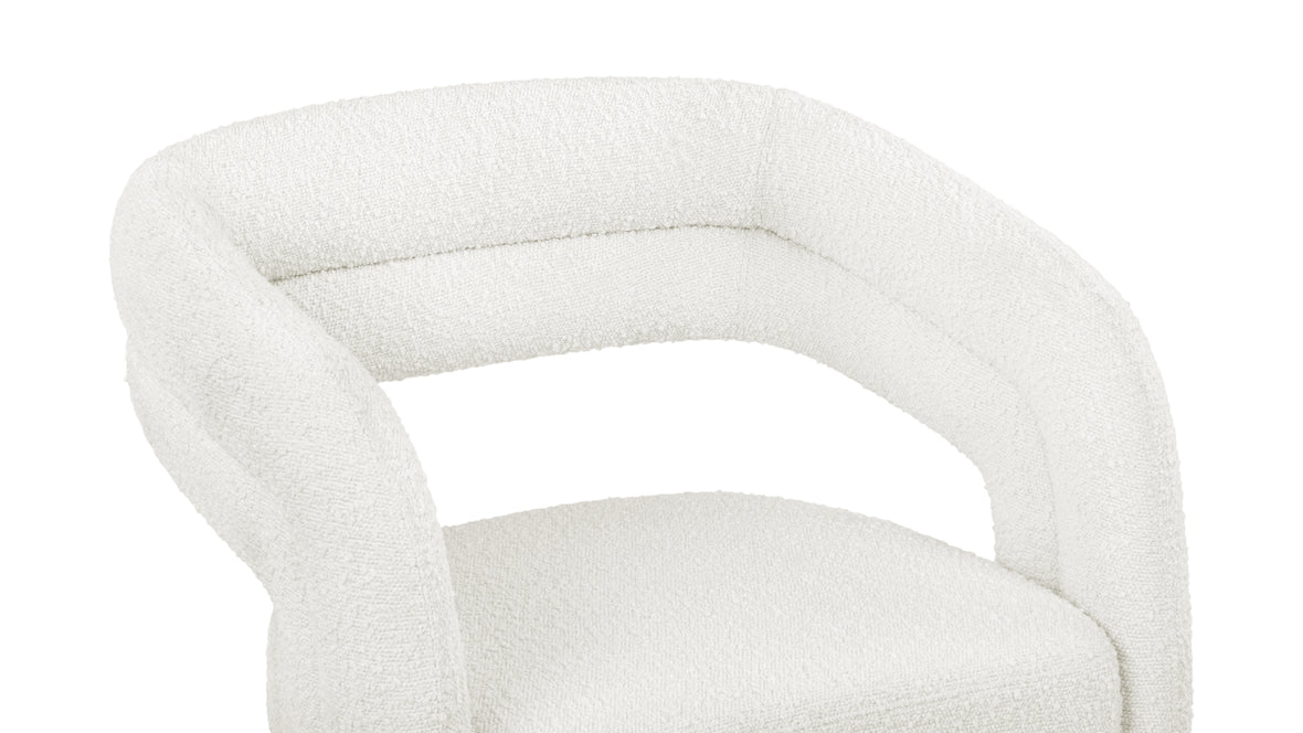 Chloe - Chloe Desk Chair, Pearl Boucle