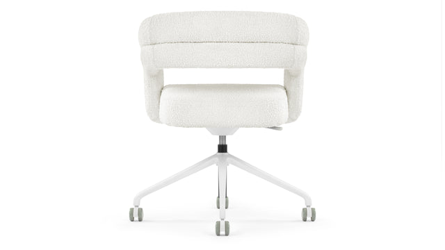 Chloe - Chloe Desk Chair, Pearl Boucle