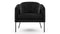 Aben - Aben Lounge Chair, Black Plush Velvet