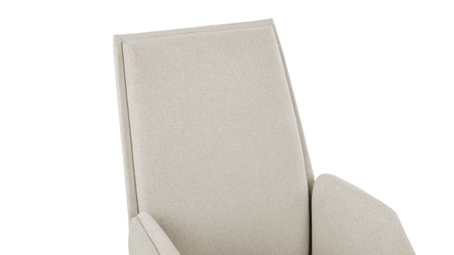 Mies - Mies Desk Chair, Light Gray Brushed Weave