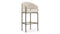 Esme - Esme Counter Stool, Latte Vegan Suede and Brushed Brass