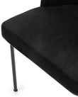 Dining Chairs Aben Dining Chair, Black Plush Velvet