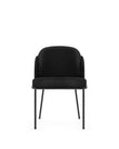 Dining Chairs Aben Dining Chair, Black Plush Velvet
