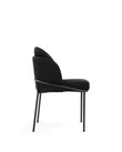 Dining Chairs Aben Dining Chair, Black Plush Velvet