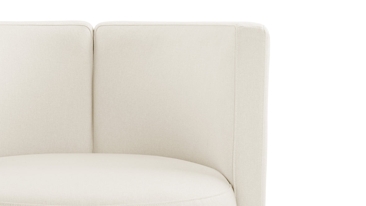 Mara - Mara Lounge Chair, Oatmeal Brushed Weave