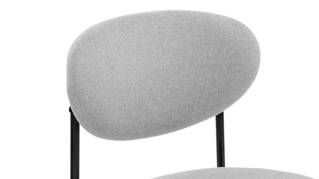 Nyx - Nyx Dining Chair, Mid Gray Brushed Weave