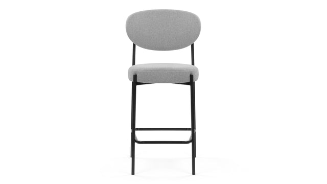 Nyx - Nyx Counter Stool, Mid Gray Brushed Weave