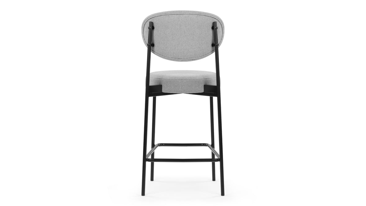 Nyx - Nyx Counter Stool, Mid Gray Brushed Weave