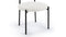 Mila - Mila Dining Chair, Pearl Boucle