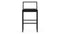 Rens - Rens Counter Stool, Black Plush Velvet