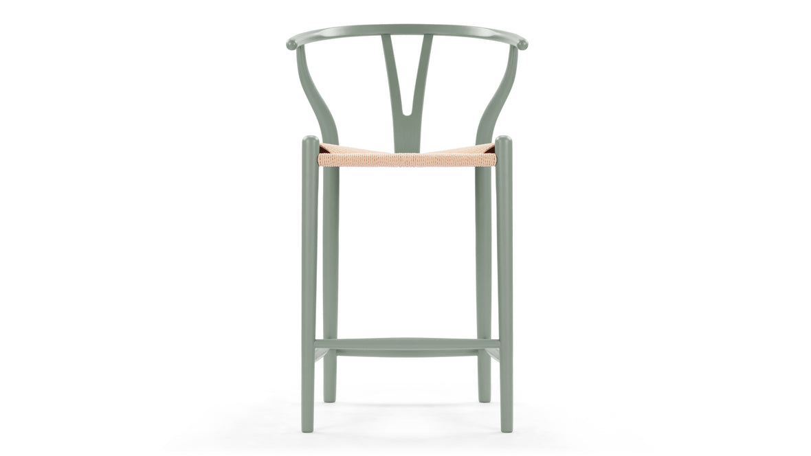 White wishbone counter online stool