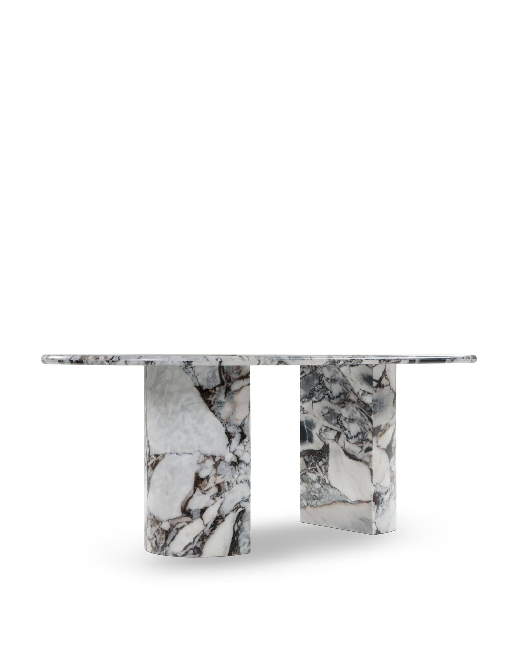 Dante Dining Table, Modellato Marble – Interior Icons