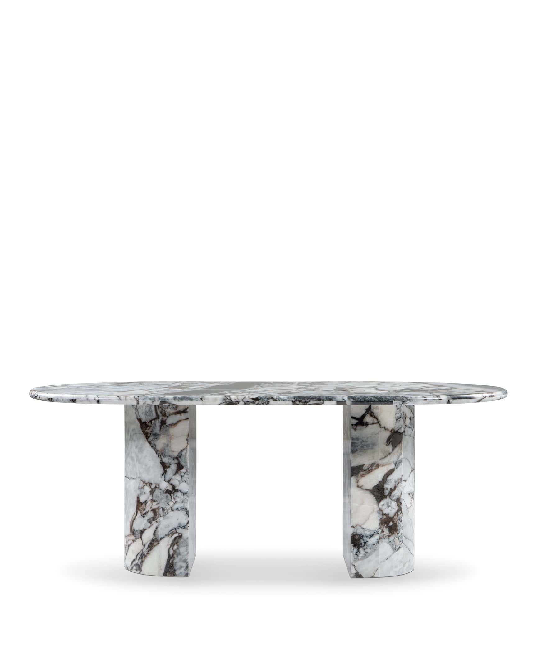 Dante Dining Table, Modellato Marble – Interior Icons