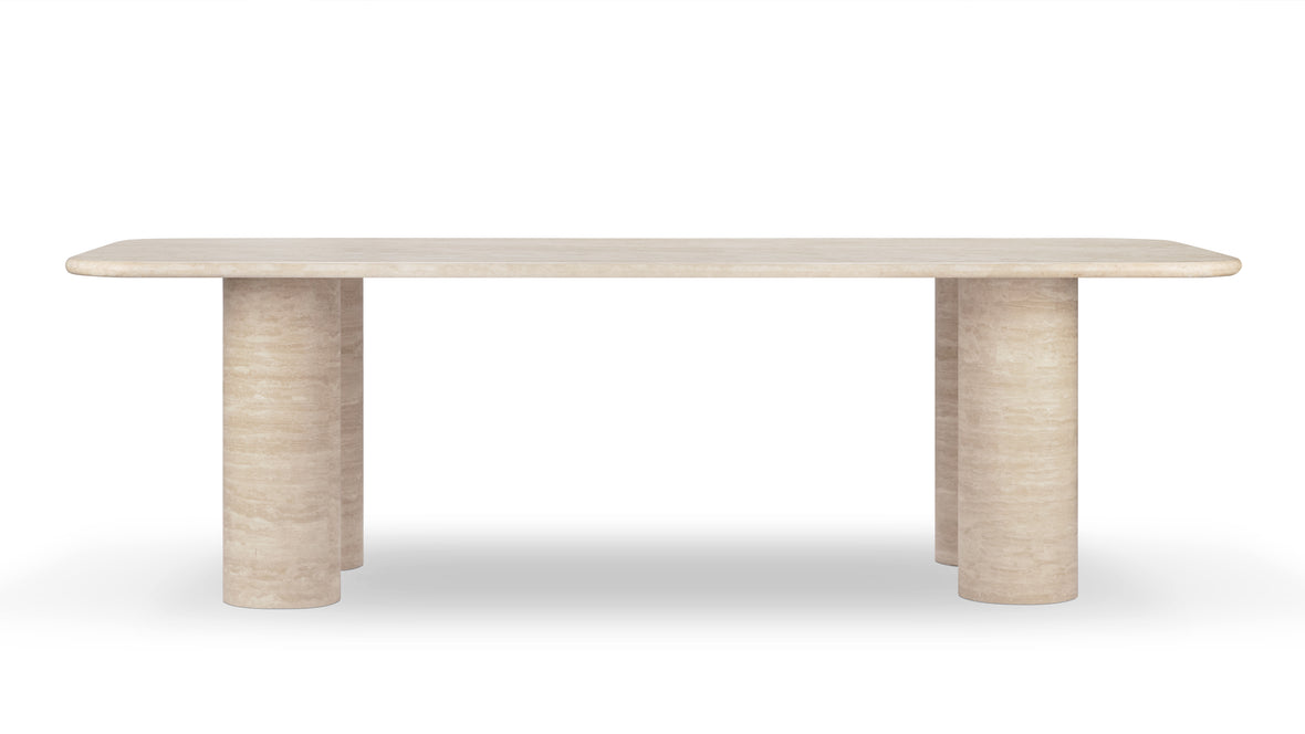 Cato - Cato Dining Table, Travertine