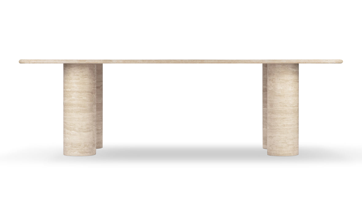 Cato - Cato Dining Table, Travertine