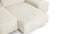 Extrasoft - Extrasoft Sectional Sofa, Combination 1, Right, Ivory Chenille