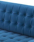 Florence - Florence Three Seater Sofa, Left Chaise, Indigo Blue Wool | FINAL SALE