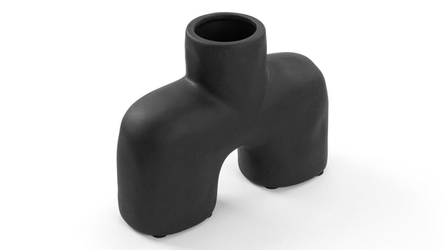 Daan - Daan Uno Vase, Mini, Black Ceramic