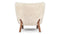 Petra - Petra Chair, Natural Luxe Sheepskin