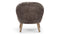 Clam - Clam Chair, Frosted Coco Luxe Sheepskin