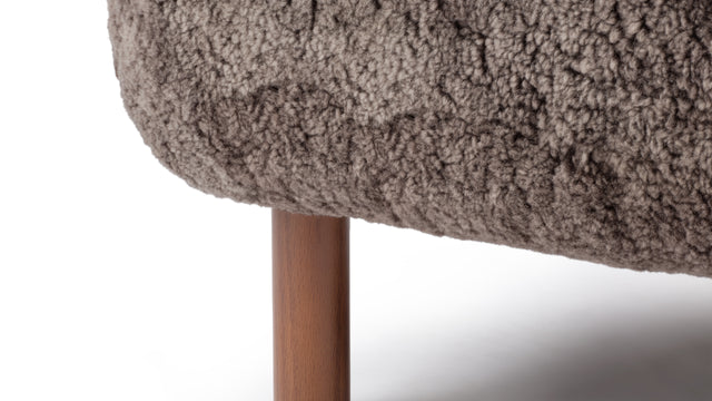 Petra - Petra Chair, Frosted Coco Luxe Sheepskin