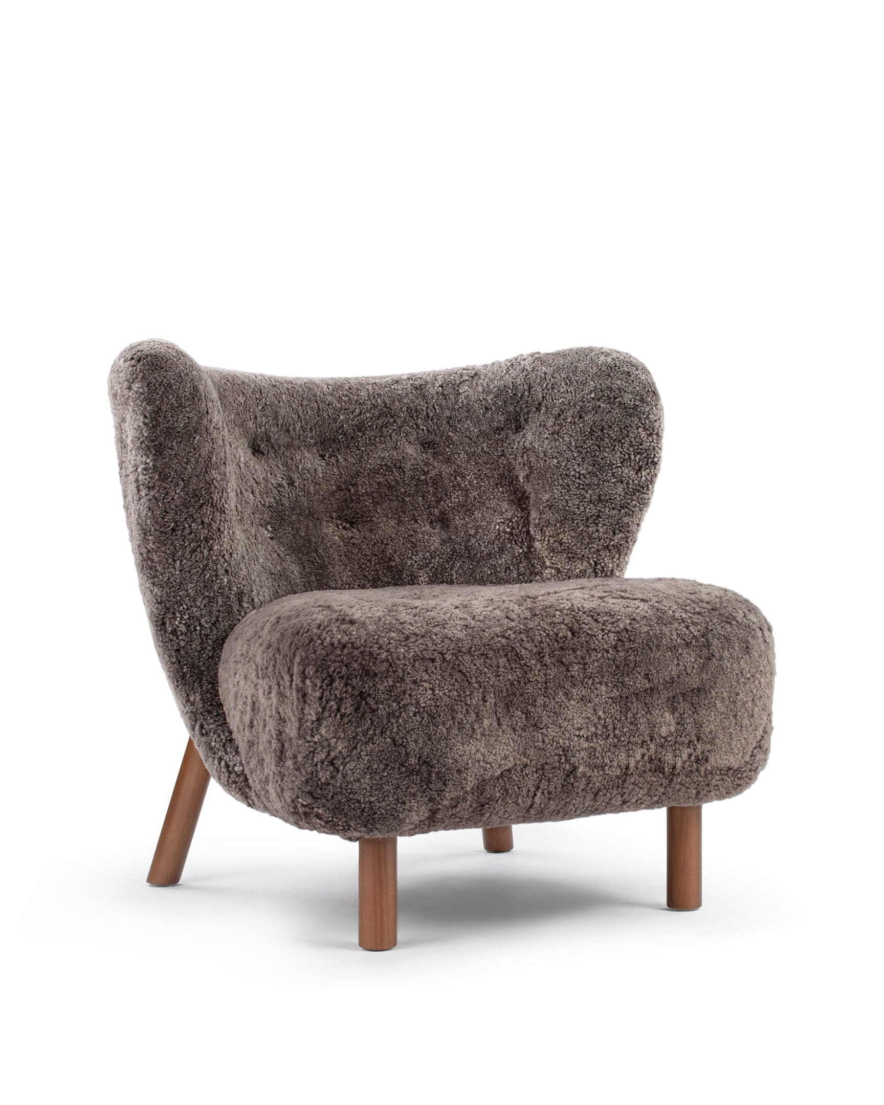 Petra Chair, Frosted Coco Luxe Sheepskin – Interior Icons