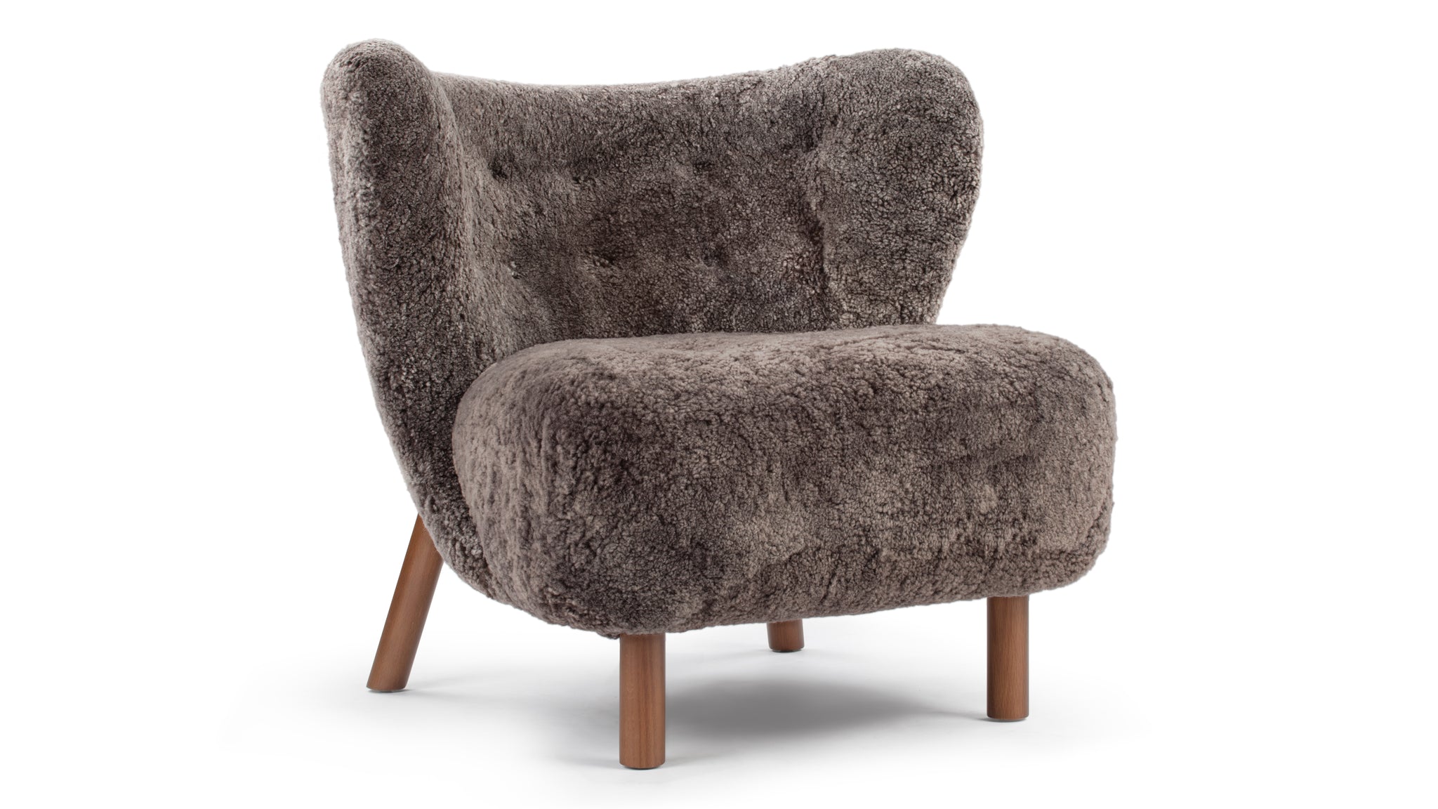 Petra Chair, Frosted Coco Luxe Sheepskin Interior Icons