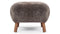 Petra - Petra Ottoman, Frosted Coco Luxe Sheepskin