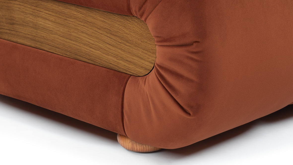 River - River Straight Module, Russet Plush Velvet