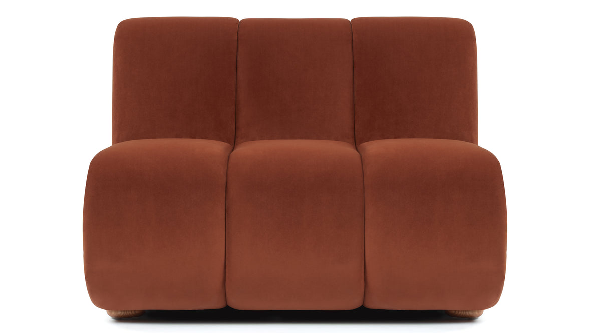 River - River Straight Module, Russet Plush Velvet