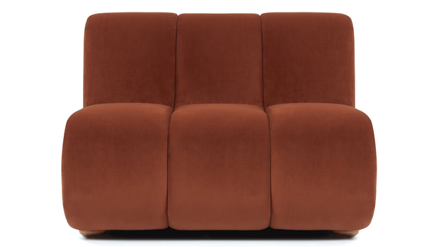 River - River Straight Module, Russet Plush Velvet