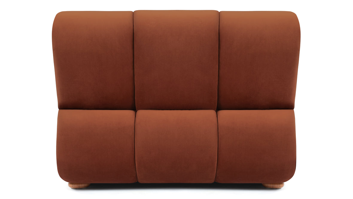 River - River Straight Module, Russet Plush Velvet