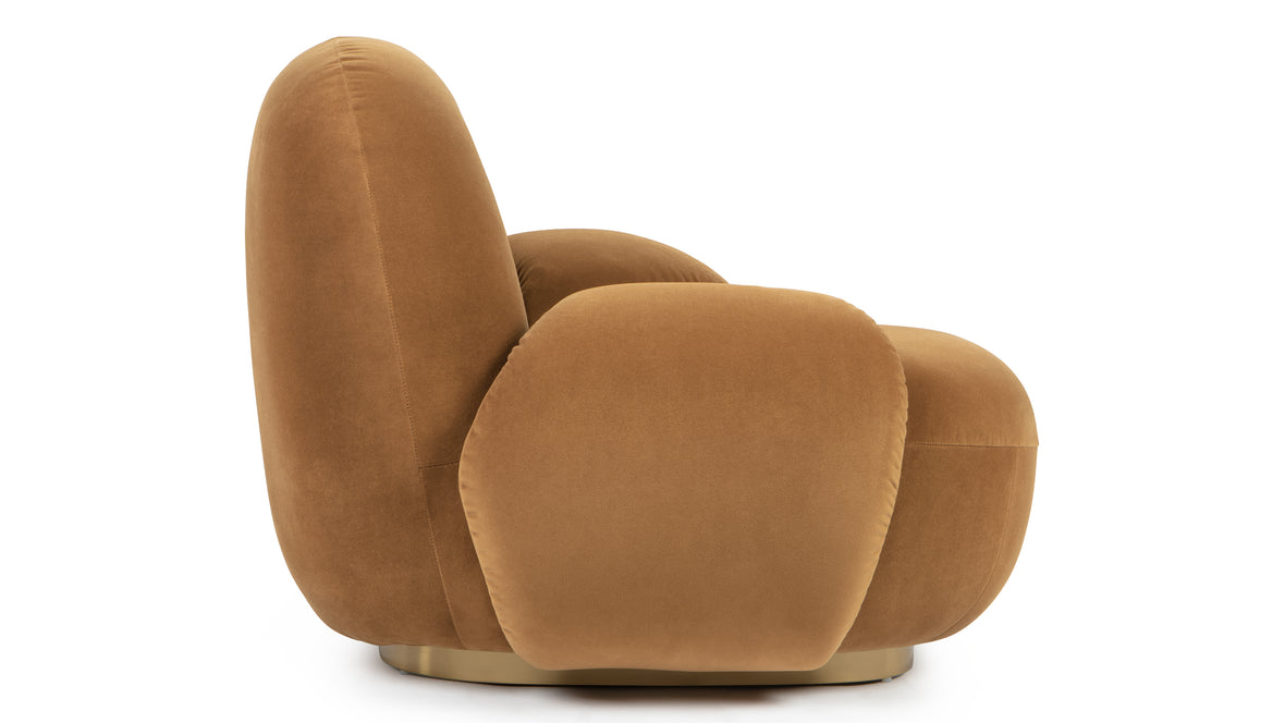 Palais - Palais Sofa, Caramel Plush Velvet