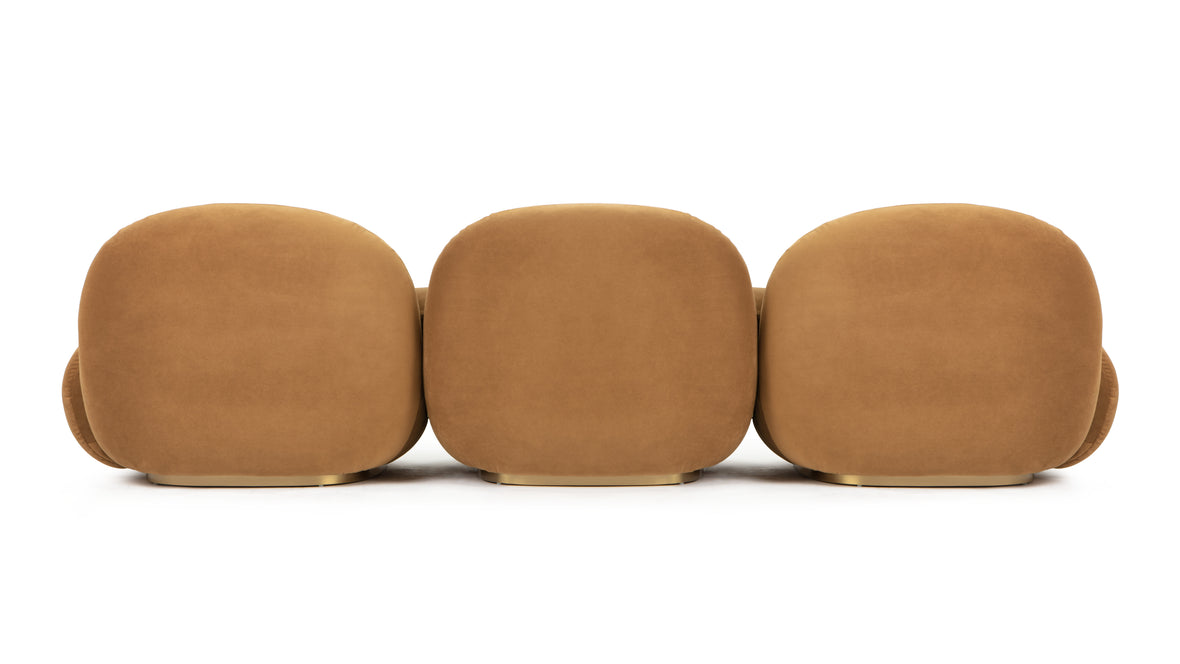 Palais - Palais Sofa, Caramel Plush Velvet