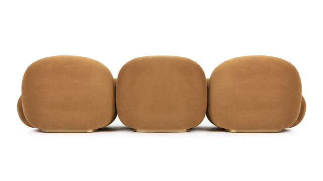 Palais - Palais Sofa, Caramel Plush Velvet