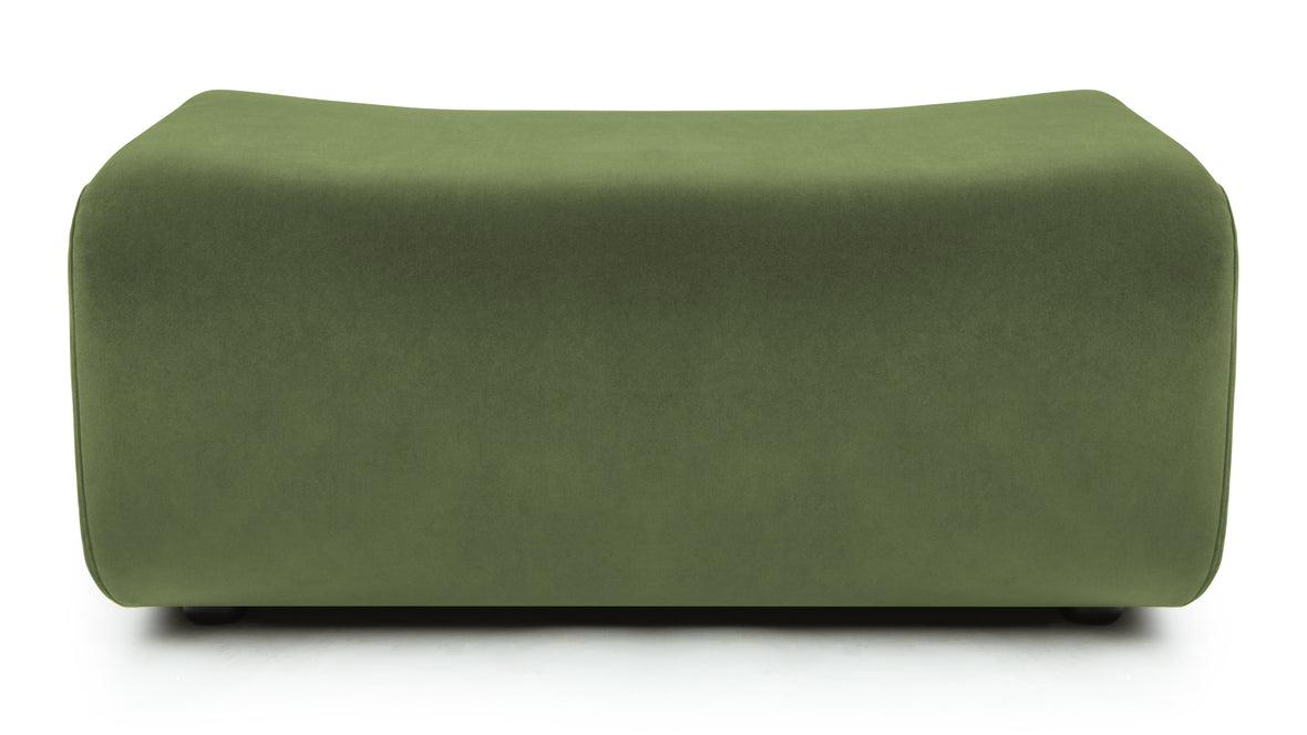 Leo - Leo Module, Ottoman, Lichen Plush Velvet