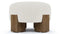 Liv - Liv Ottoman, Pearl Boucle and Walnut