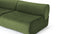 Leo - Leo Open End Sofa, Right, Lichen Plush Velvet