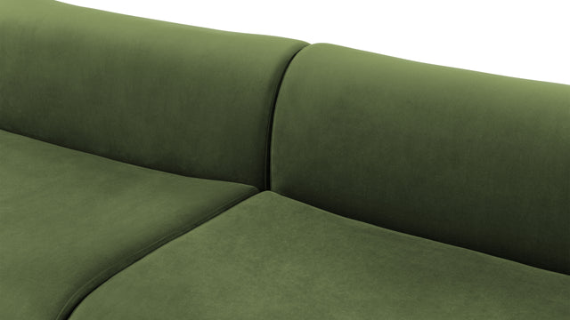 Leo - Leo Two Seater Sofa, Lichen Plush Velvet