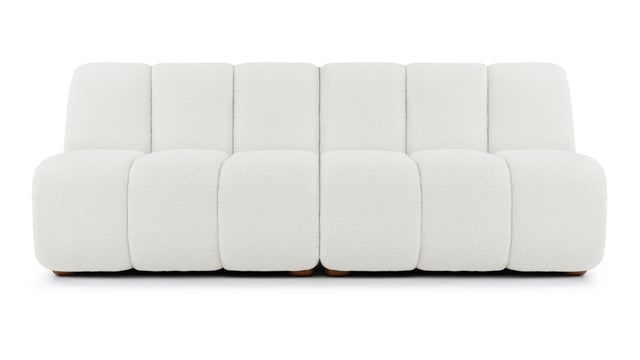 River - River Sectional, Three Seater Sofa, Pearl Boucle