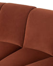 Sectionals River Sectional, Right Corner, Russet Plush Velvet