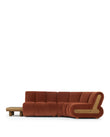 Sectionals River Sectional, Right Corner, Russet Plush Velvet