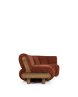 Sectionals River Sectional, Right Corner, Russet Plush Velvet