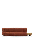 Sectionals River Sectional, Right Corner, Russet Plush Velvet