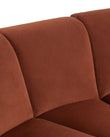 Sectionals River Sectional, Left Corner, Russet Plush Velvet