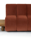 Sectionals River Sectional, Left Corner, Russet Plush Velvet