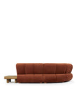 Sectionals River Sectional, Left Corner, Russet Plush Velvet