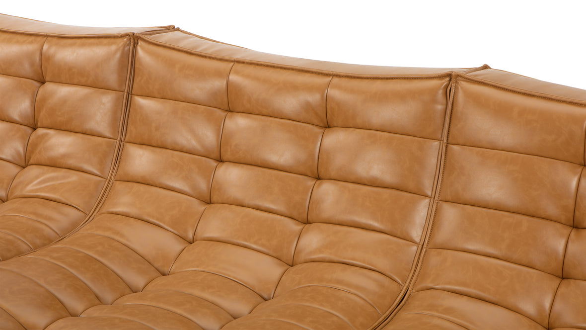 N701 - N701 Sectional, Right Chaise, Bourbon Vegan Leather