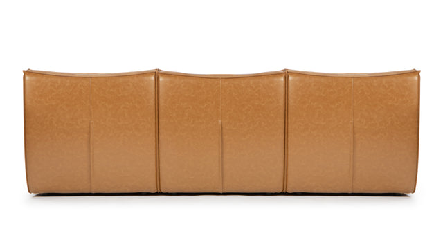 Tyge - Tyge Sectional, Right Chaise, Bourbon Vegan Leather